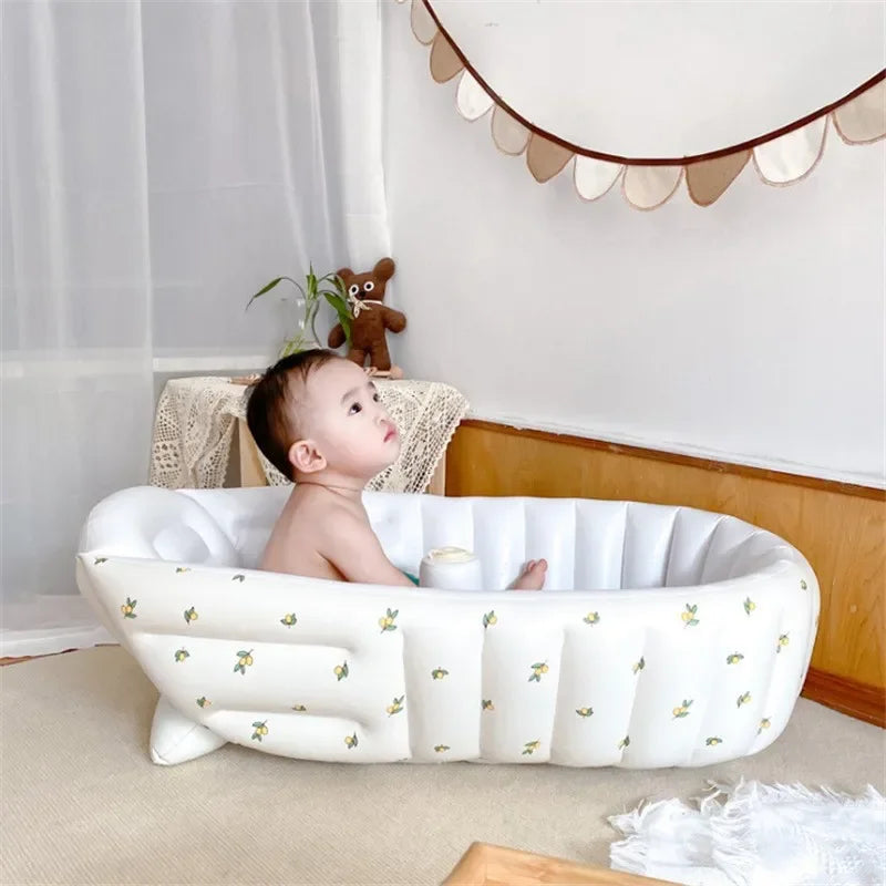 Eco - friendly Material Baby Inflatable Bath Tub, Safe, Comfortable and Odorless
